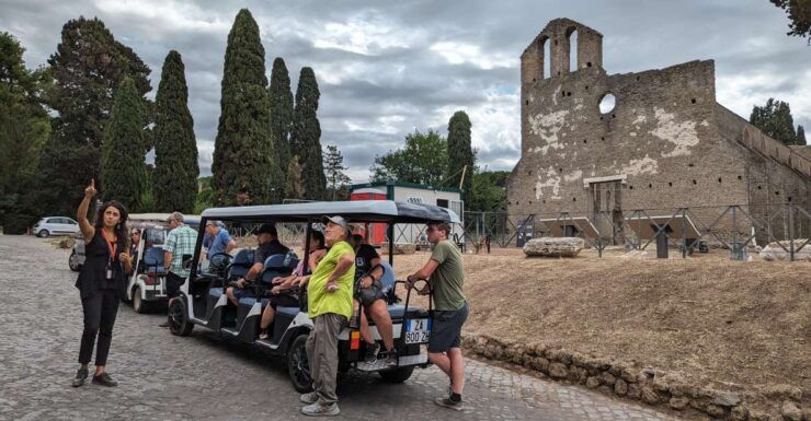 Rome: Appian Way & Catacombs Golf Cart Shared Tour - Tour Overview