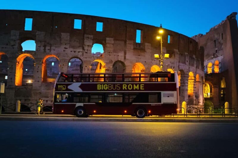 Rome: Big Bus Panoramic Night Tour by Open-Top Bus - Good To Know