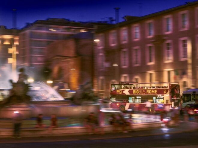 Rome: Big Bus Panoramic Night Tour - Itinerary