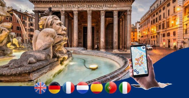 Rome Centre: Walking Tour With Audio Guide on App - Self-Guided Tour Information