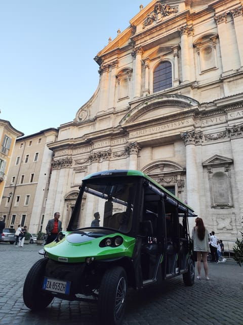 Rome: City Highlights Golf Cart Tour With Aperitivo - Important Information