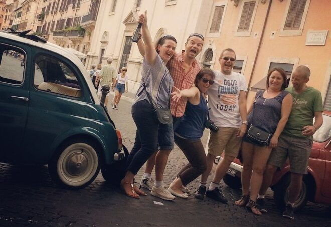 Rome Driving Tour By Vintage Fiat 500 - Not Suitable For