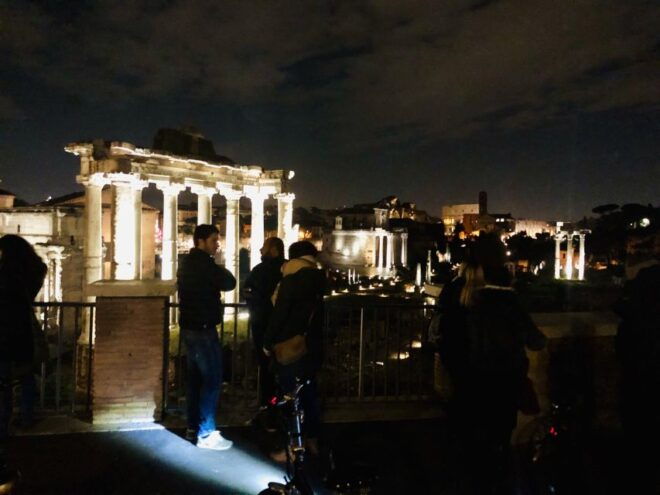 Rome: E-Bike Night Tour With Food and Wine Tasting - Duration and Starting Times