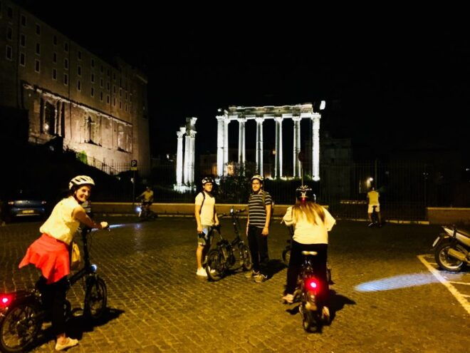 Rome: E-Bike Night Tour With Food and Wine Tasting - Common Questions