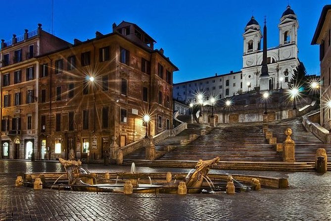 Rome Evening Tour: Discovering Flavors and Lights, Small Group - Illuminated Monuments and Landmarks
