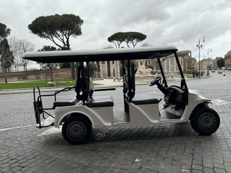 Rome: Explore Top Attractions With a Private Golf Cart Tour - Stroll Through Piazza Del Popolo