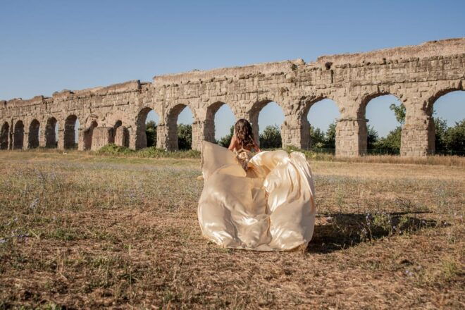 Rome: Flying Dress Photoshoot at Parco Degli Acquedotti - Photography Highlights