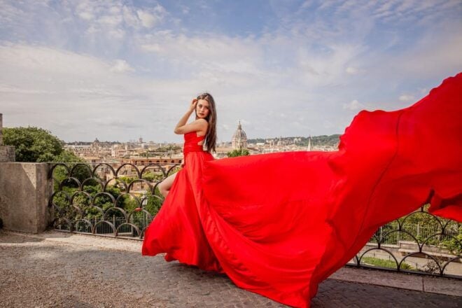 Rome: Flying Dress Photoshoot at Pincio and Villa Borghese - Booking Process