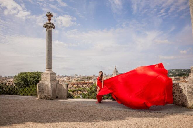 Rome: Flying Dress Photoshoot at Pincio and Villa Borghese - Itinerary Highlights