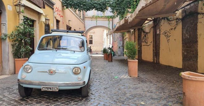Rome: Full-Day Classic Fiat 500 Rental - Location Information