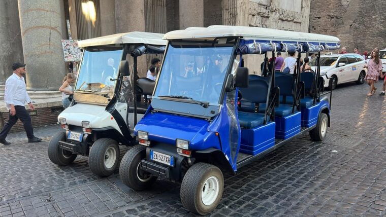 Rome: Golf Cart Big Group Tour - Unique Experience With Electric Golf Carts