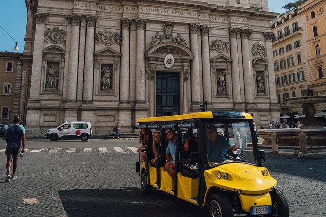 Rome Golf Cart Driving Tour: City Center, Colosseum & Catacombs - Exploring Romes City Center