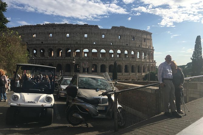 Rome Golf Cart Tour - English Speaking Driver and Entry Tickets Included