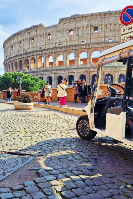 Rome: Guided Colosseum Tour & Golf Cart City Tour With Pasta - Golf Cart City Tour