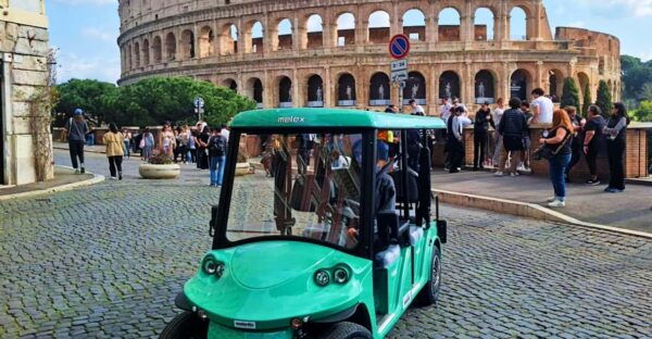 Rome: Guided Colosseum Tour & Golf Cart City Tour With Pasta - Booking and Cancellation Policy