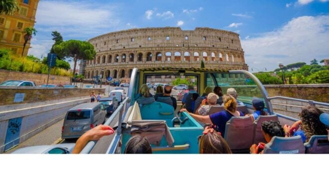 Rome: Hop-on-Hop-off Bus & Colosseum Fast-Track Entrance - Activity Description