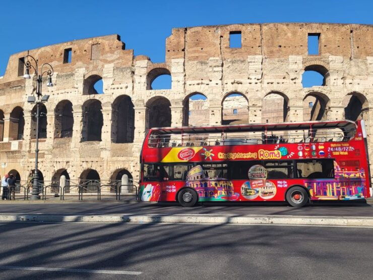 Rome: Hop-On Hop-Off Bus, Roman Forum & Colosseum Tour - Experience Highlights