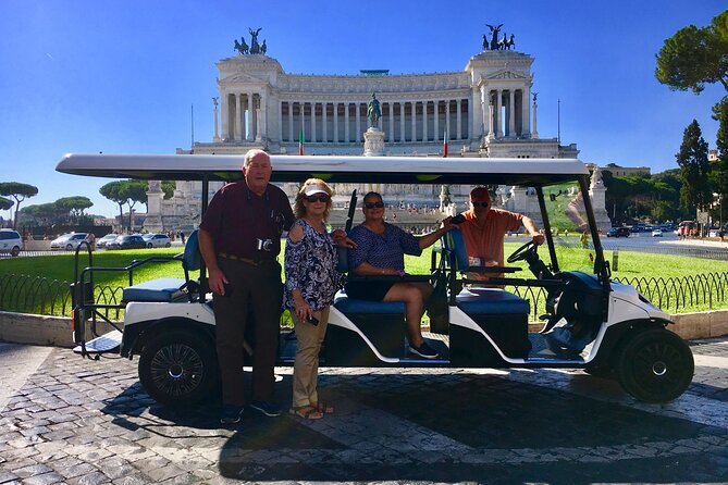 Rome in Golf Cart 4 Hours the Very Best - Convenient Hotel Pickup and Drop-off Included