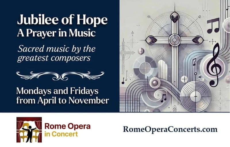 Rome - JUBILEE 2025: A PRAYER IN MUSIC - Concert + Aperitif - What to Expect at the Concert
