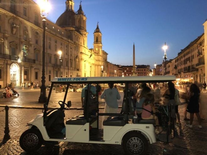 Rome: Night Tipsy Tour by Golf Cart With Drinks - Duration of the Tour