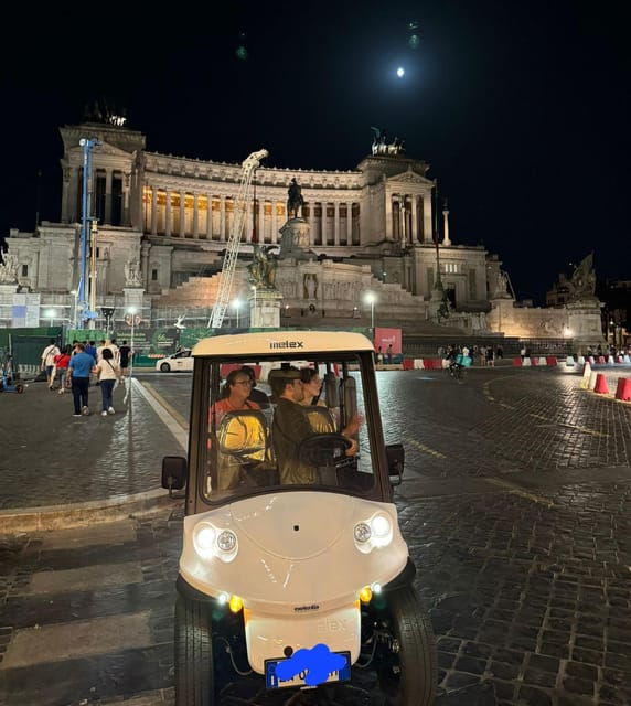 Rome: Nocturnal Golf Cart Tour - Itinerary Highlights