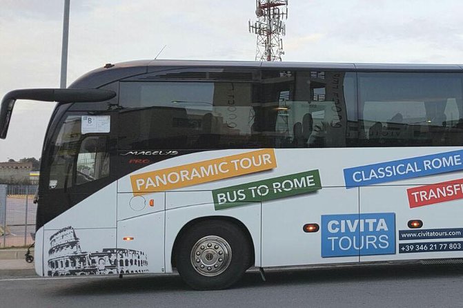 Rome on Your Own Bus From Civitavecchia - Staff and Check-in Process