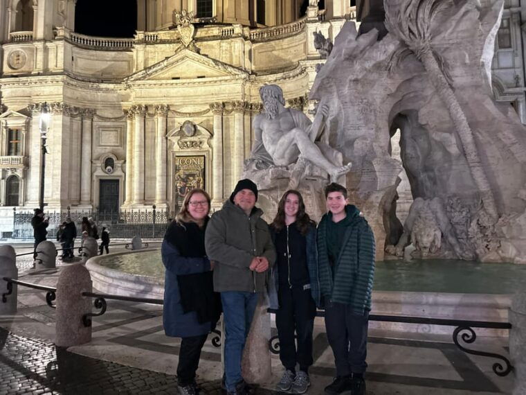 Rome: Private Golf Cart Tour by Night 2 Hours - Pickup and Drop-off Convenience