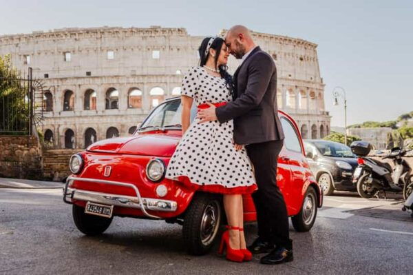 Rome: Professional Photoshoot With 500 Fiat - Language Options