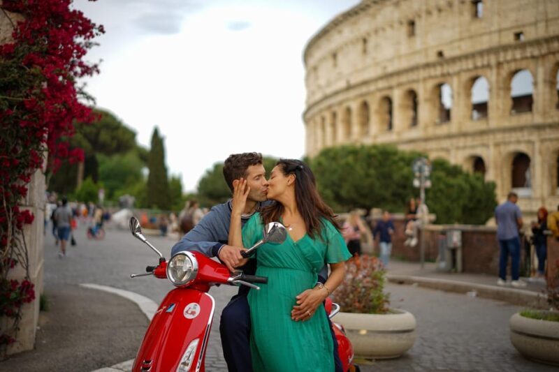 Rome Professional Photoshoot with free transport with Vespa - The Sum Up