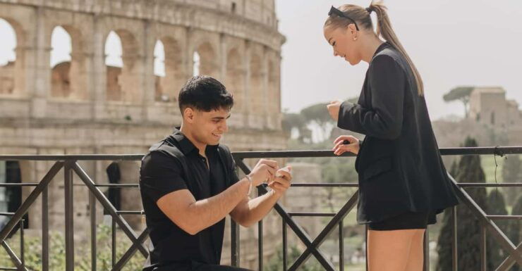 Rome Romantic Proposal Shooting With Quick Delivery - Pricing and Availability