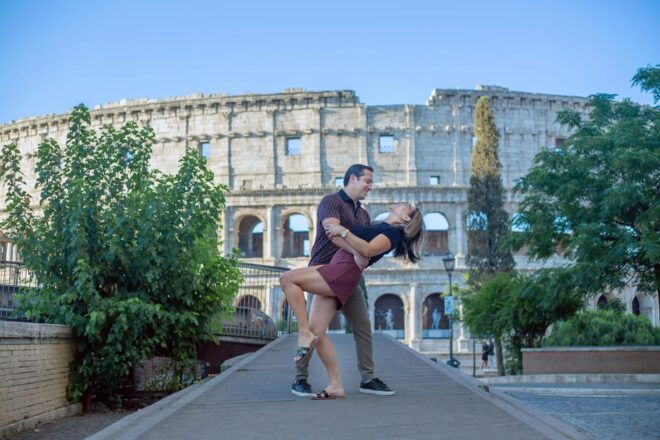Rome Romantic Proposal Shooting With Quick Delivery - Romantic Atmosphere of Rome