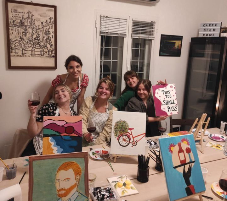 Rome: Small-Group Art Class With Wine - Experience