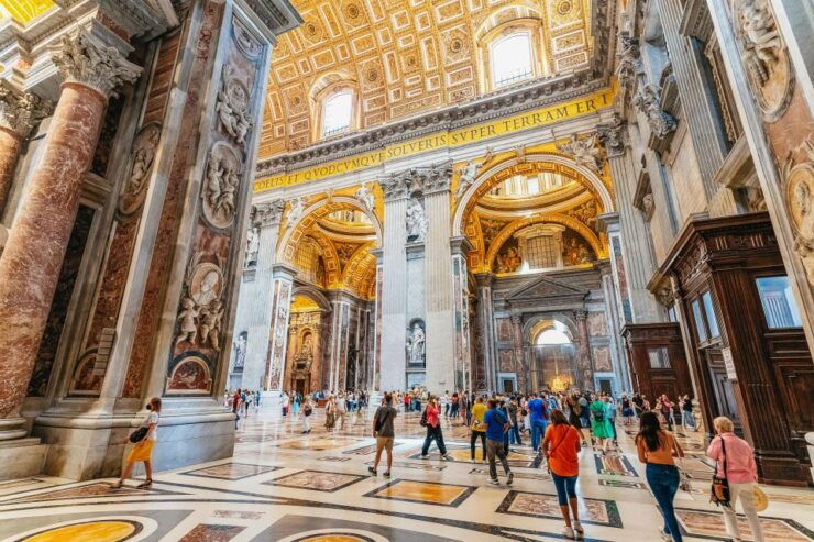 Rome: St. Peter's Basilica, Square and Grottoes Guided Tour - Meeting Point and Accessibility Information