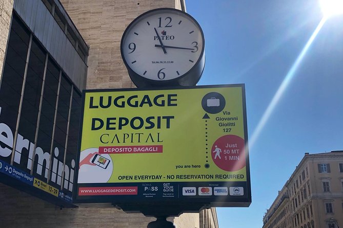 Rome Termini Station Luggage Storage - Convenient Location Near Rome Termini Station