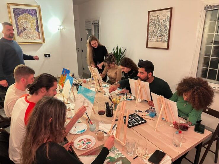 Rome: Tipsy Painting Class With Fine Wine & Arts - Activity Details