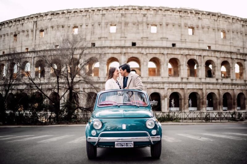 Rome Tour With Vintage Fiat 500 With Professional Photoshoot - Professional Photography Experience