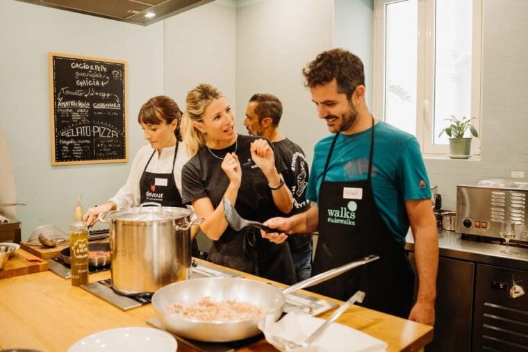 Rome: Traditional Pasta Making Class With Wine & Gelato - Culinary Experience and Pairings