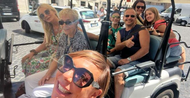 Rome: Trevi Fountain, Piazza Navona Golf Cart Tour in German - Inclusions and Tour Guide