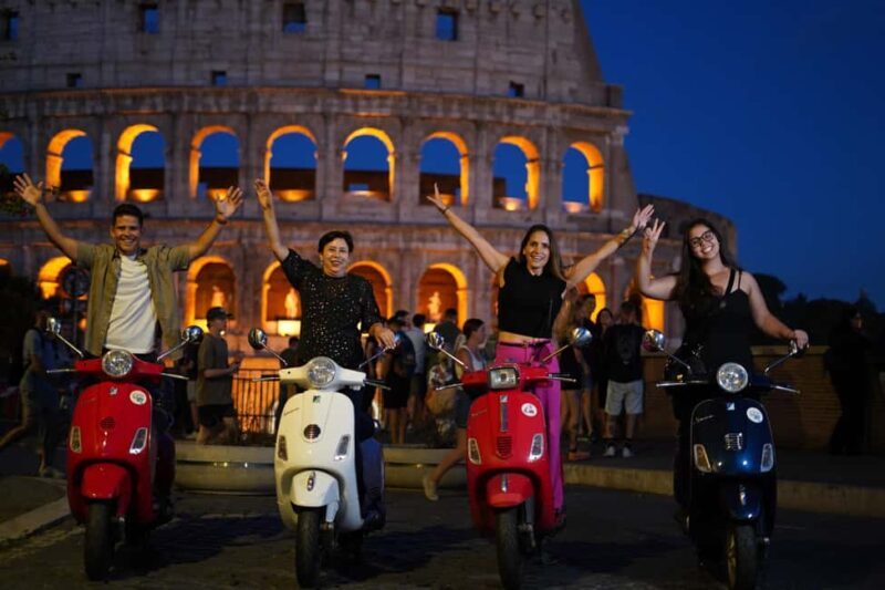 Rome: Vespa Scooter Night Tour with Pro Photographer service - Frequently Asked Questions