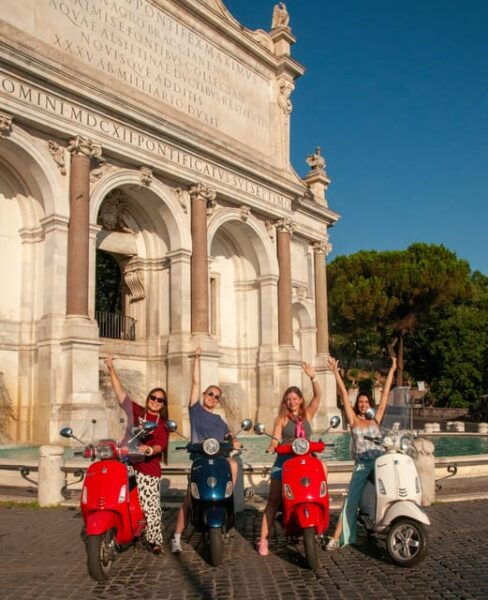 Rome: Vespa Scooter Tour Rome as a Local - Scenic Stops Along the Way