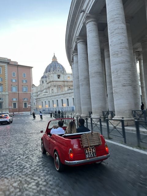 Rome: Vintage Fiat 500 Cabriolet Private City Tour - Good To Know