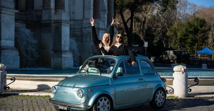 Rome: Vintage Fiat 500 Journey With Prosecco - Itinerary