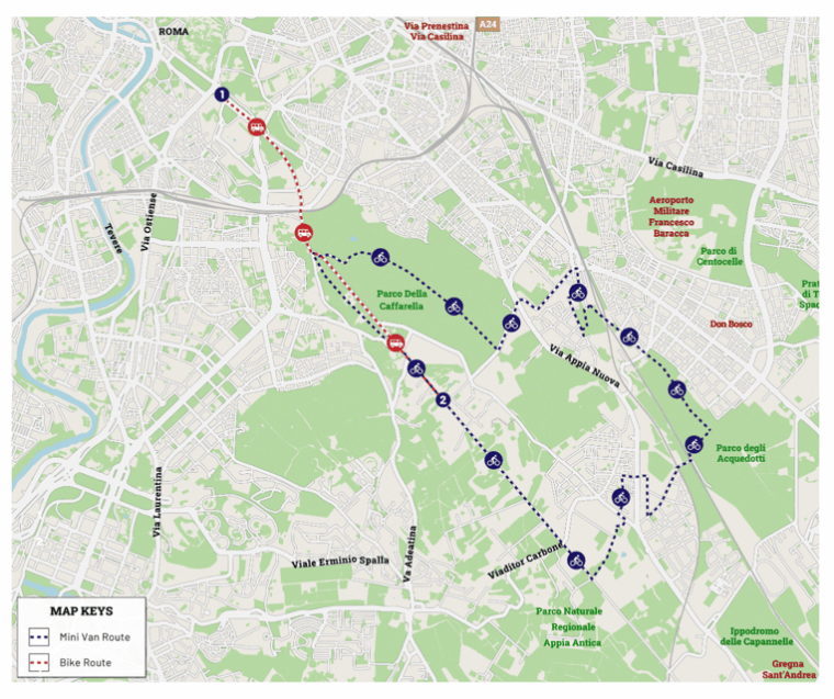 Rome:Appian Way E-bike Tour, Catacombs, Aqueducts & Transfer - Participant Information