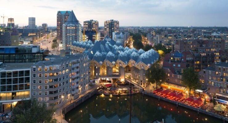 Rotterdam: De Rotterdam, Cube Houses, Watertaxi and Markthal - Exploring the Unique Cube Houses