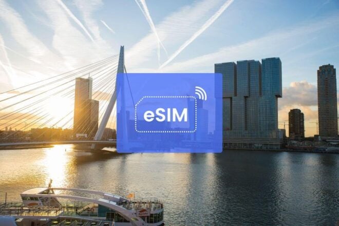 Rotterdam: Netherlands/ Europe Esim Roaming Mobile Data Plan - Easy Top-Up and Data Management
