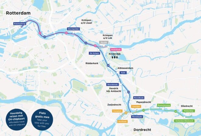 Rotterdam: Waterbus Ticket to Dordrecht And/Or Kinderdijk - Additional Information