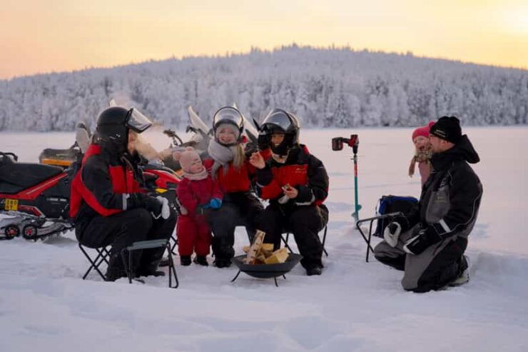 Rovaniemi: Ice Fishing and Snowmobile Tour With Snacks - Good To Know