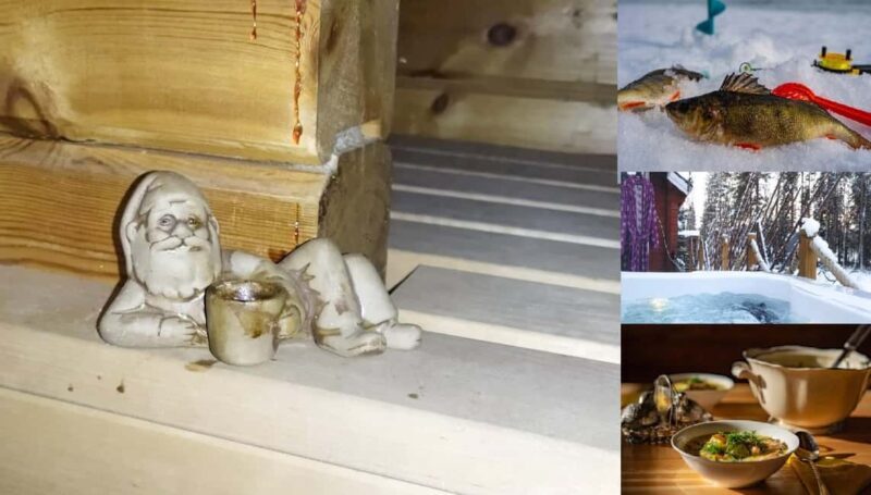 Rovaniemi: Ice Fishing, Private Sauna & Salmon Soup - The Cozy Cottage and Salmon Soup