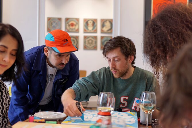 Rue Bezout Street Art Apéritif Workshop on Canvas - Workshop Overview