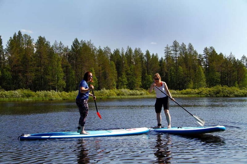 Ruka: Sup-boarding on lake Rukajärvi - Exploring the Ruka SUP Experience